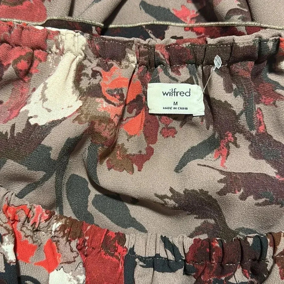 Aritzia Wilfred Morel Floral Off Shoulder Blouse Ss M - Picture 15 of 16